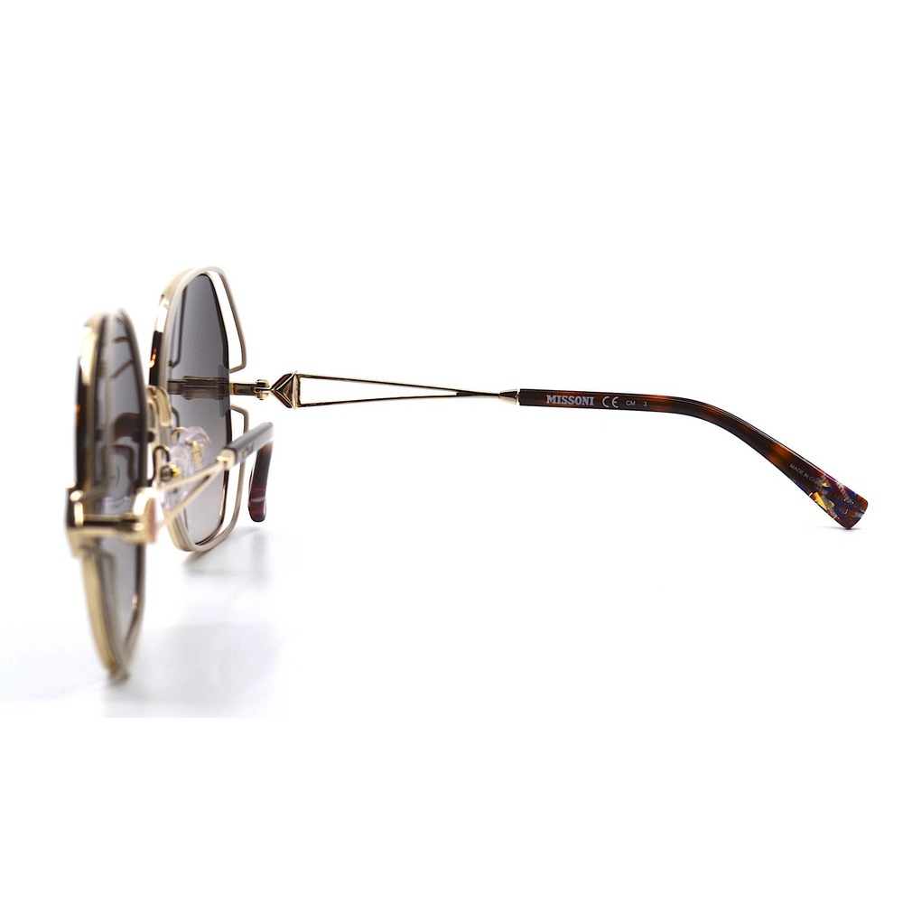 MISSONI MIS 0075/S Y3R GOLD IVORY BROWN GRADIENT AUTHENTIC SUNGLASSES - Picture 10 of 13